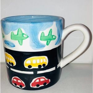 TRISH RICHMAN Airplanes Buses Cars Mug by At Hope International